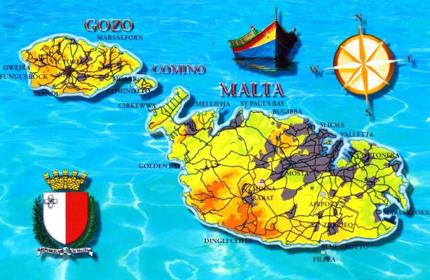 malta map